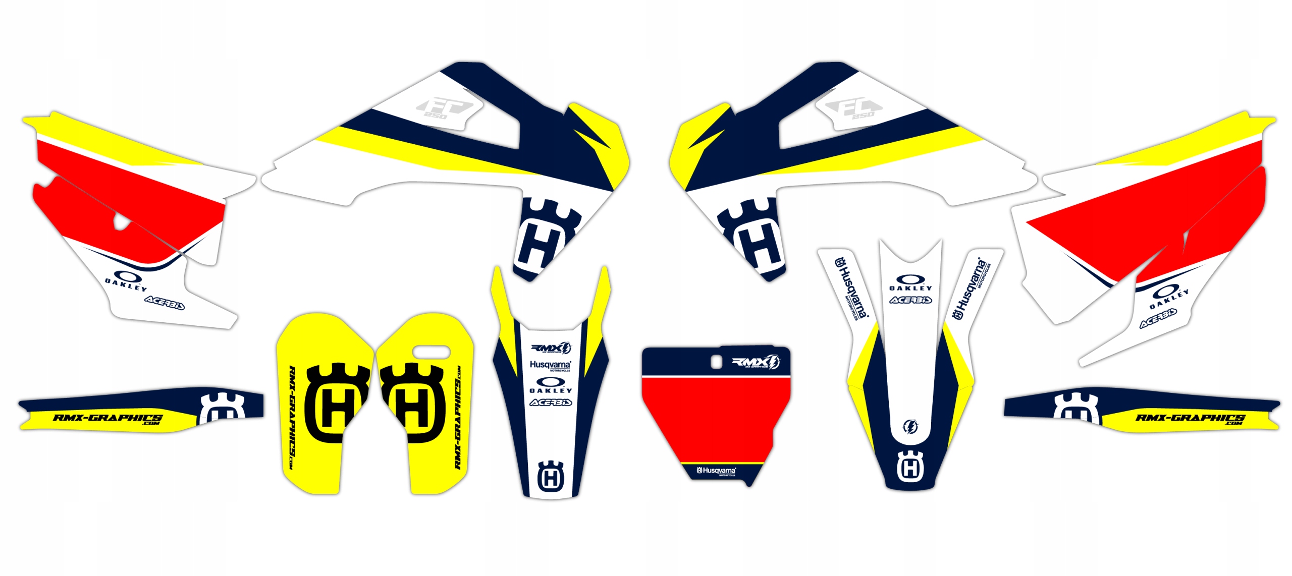 Dýha nálepky na motor Husqvarna Tc Fc 19-21