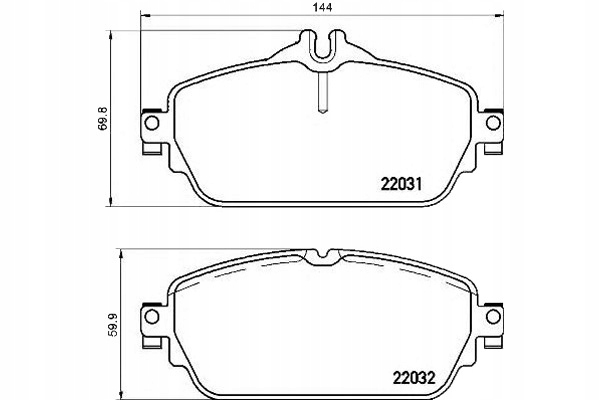 Brembo Brzdové Destičky Mercedes W205 C-klasa 13- Pr Asistent řidiče #28