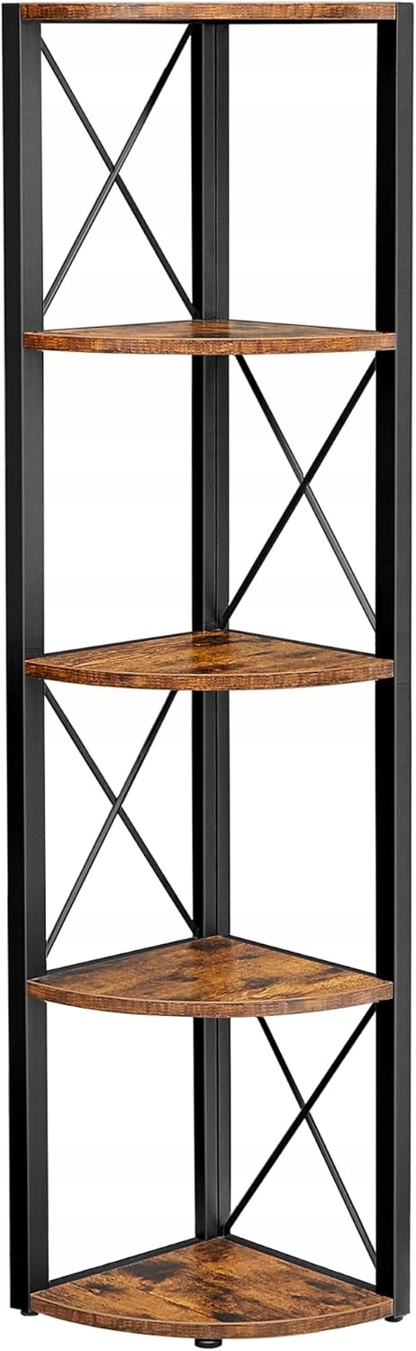 Regál Songmics 30 cm x 160 cm x 30 cm dub rustikální