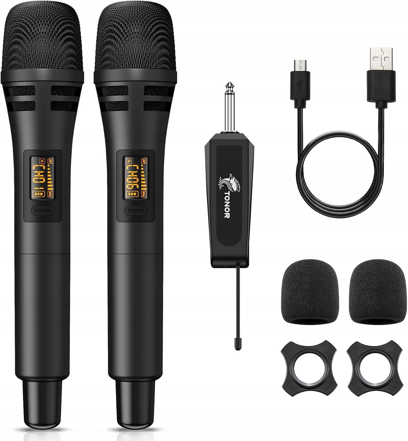 dynamický mikrofon Tonor Uhf s přijímačem, profesionální, karaoke, akce