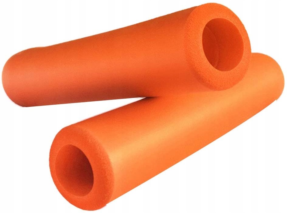 CHWYTY KIEROWNICY GRIPY ROWEROWE PIANKOWE POMARA