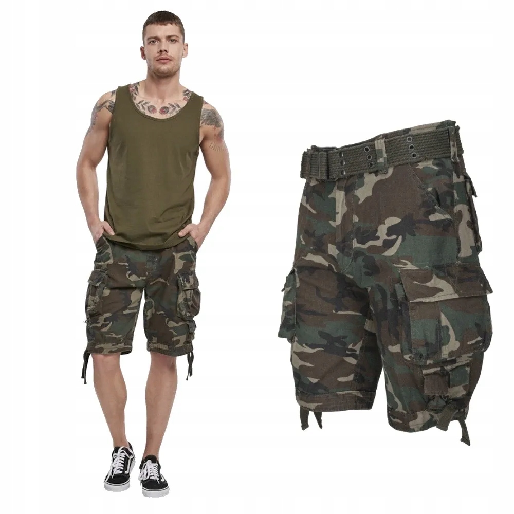 Kraťasy s krátkým rukávem Brandit Savage Vintage Woodland S