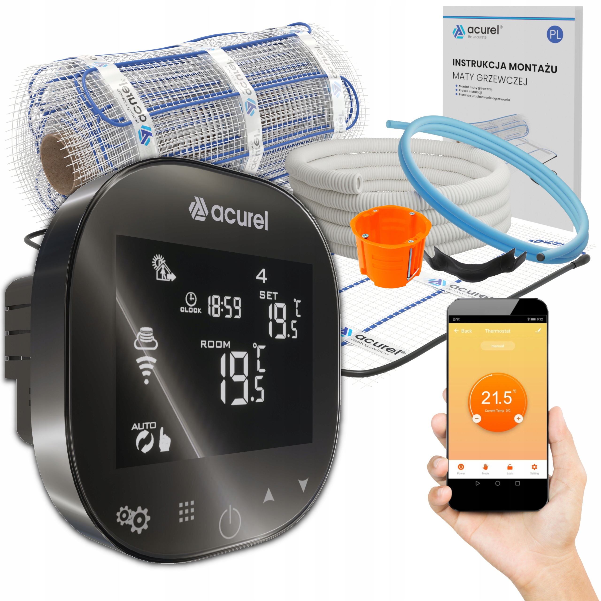 

Sterownik Termostat WiFi 16A Mata Grzewcza 5M2