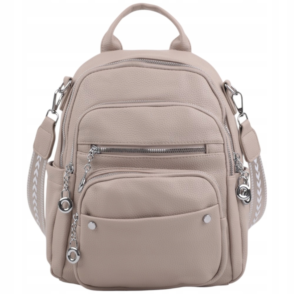 Plecak damski miejski A4 pojemny szkolny zamek torebki podróżne klasyczne