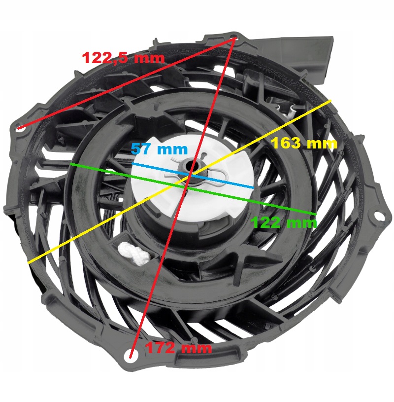 ROZRUSZNIK STARTER SZARPAK B&S 550E 625E 450E 500E 625E 591977 593959 Typ rozrusznik