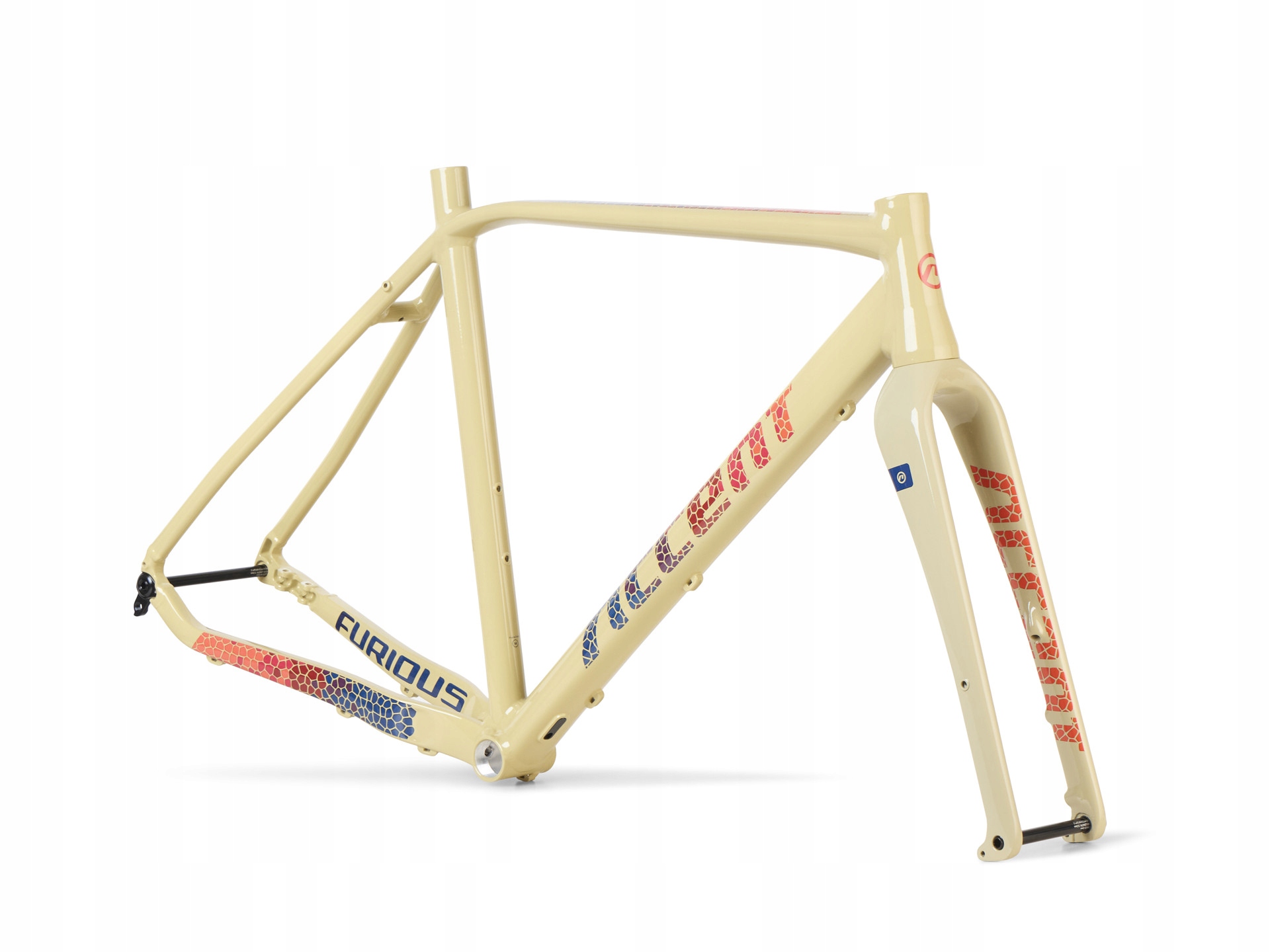 Rám Accent Furious Pro desert pave set (rám, karbonová vidlice, kormidla), XL