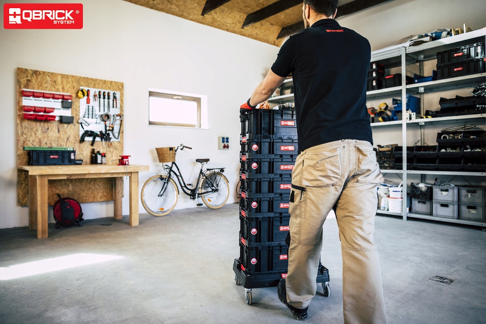 Qbrick Transport platform System TWO For Boxes Wheels Universal Brand Qbrick system