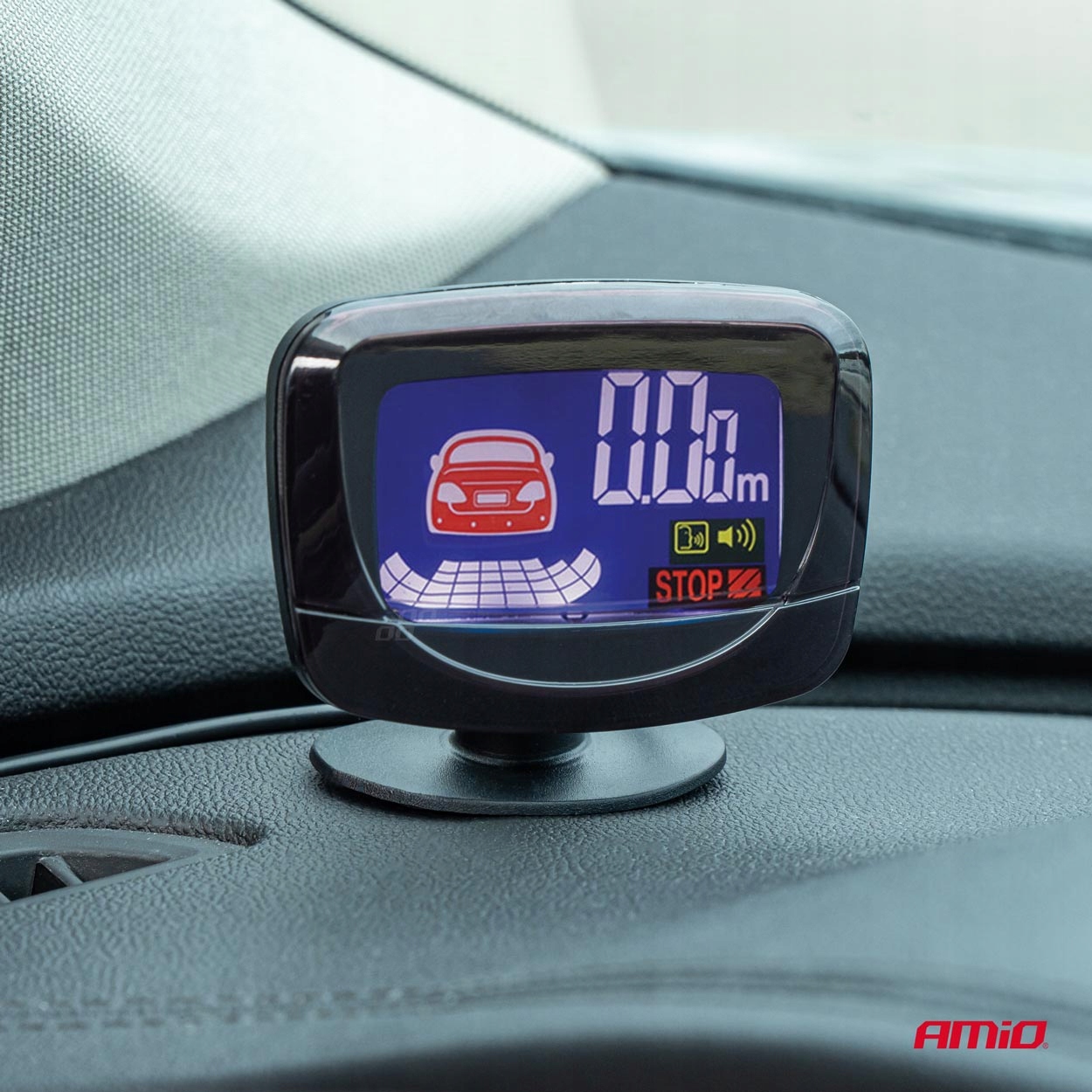 CZUJNIKI PARKOWANIA SREBRNE PRZÓD TYŁ COFANIA AMiO Marka Amio