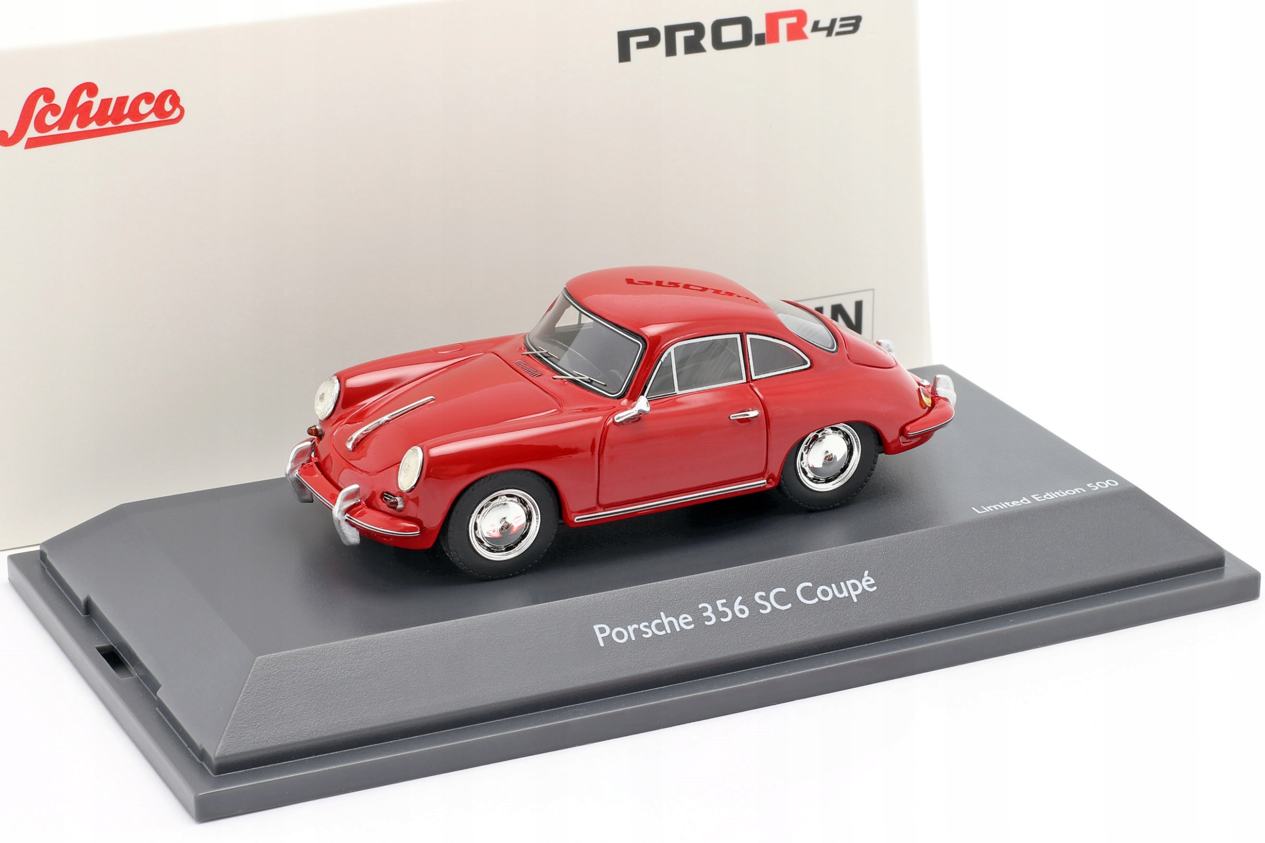 Schuco Porsche 356 Sc kupé 1961-1963 červená 1:43