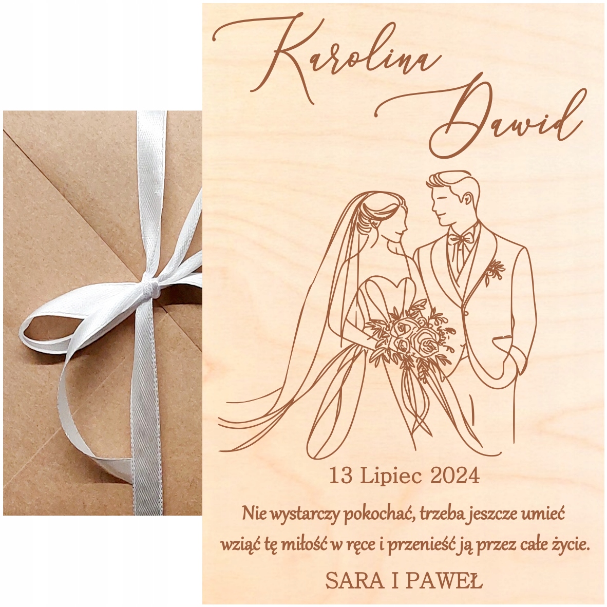 Dřevěná Karta Svatební Tabulka Personalizovaný Dárek Na Svatba Od Svědka