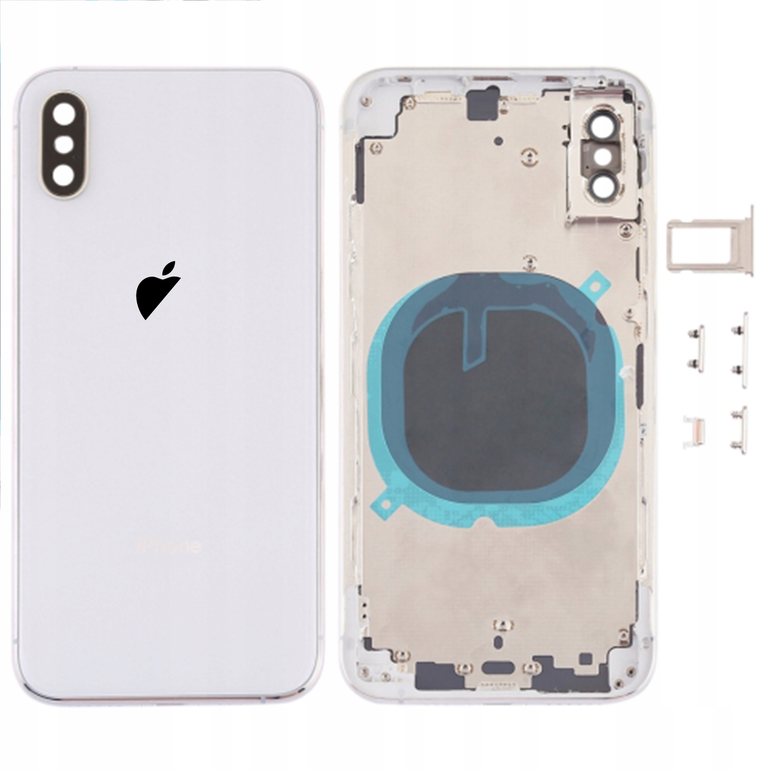 Kompletní pouzdro pro Apple iPhone X, bílé tělo