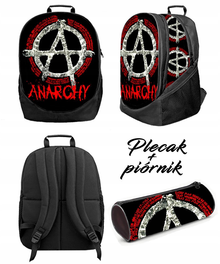 Anarchy Punks Not Dead Batoh Velký Penál Bonus