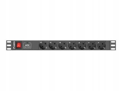 Lanberg PDU-07F-0200-IEC-BK Lanberg listwa zasilająca Rack Pdu 1U 10A, 7x