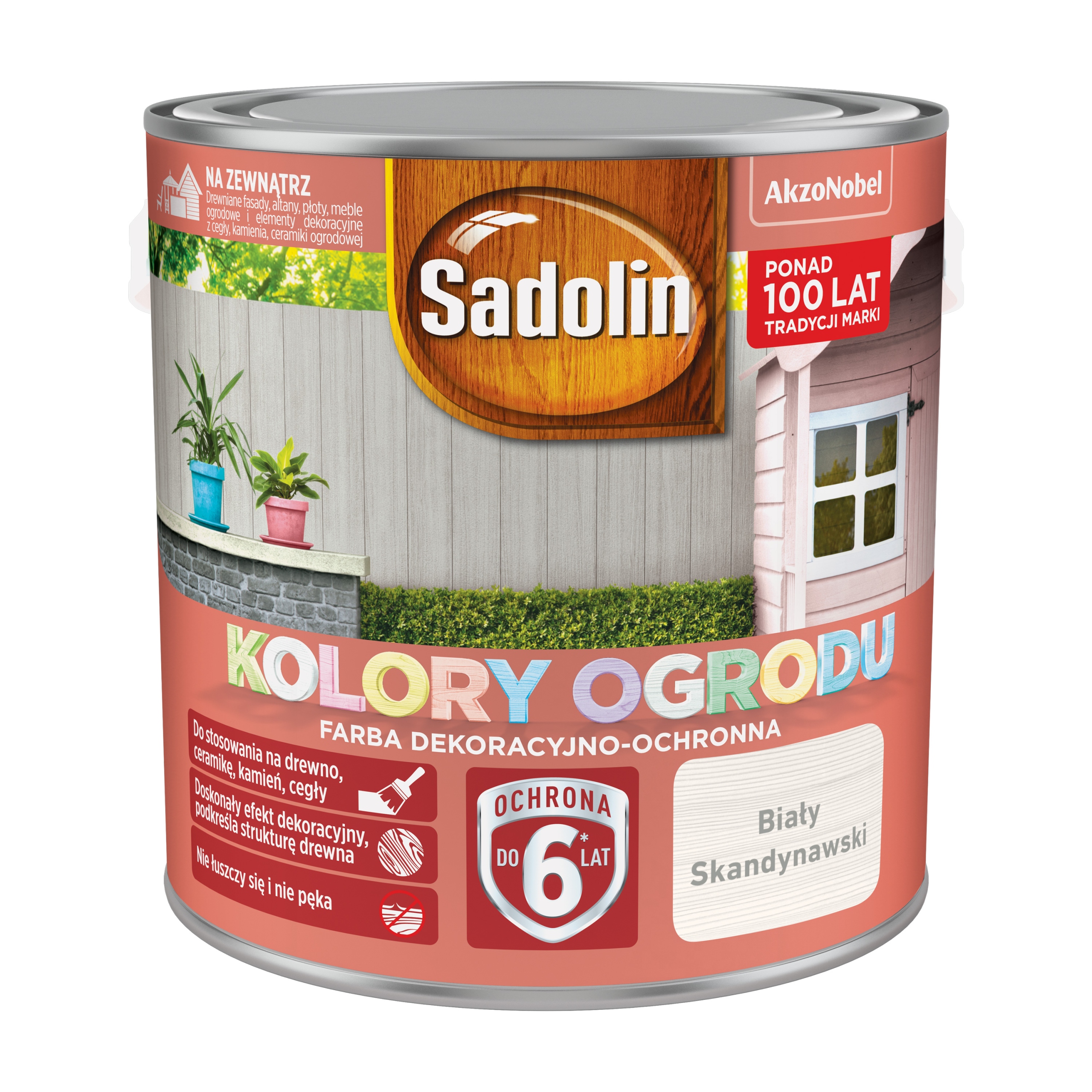 Sadolin Barva A Ochranná Barva Zahradní Barvy 2,5 L Skandinávská Bílá