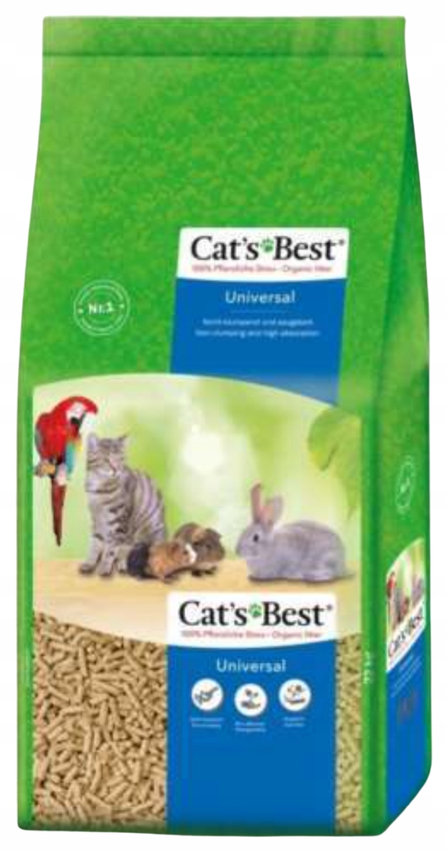 Cat's Best Universal Stelivo pro malá zvířata 40 L – biologicky rozložitelné