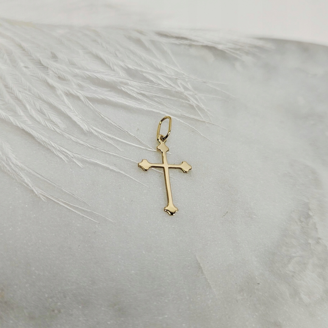 Zlatý přívěsek s pravoslavným křížkem – pr. 585