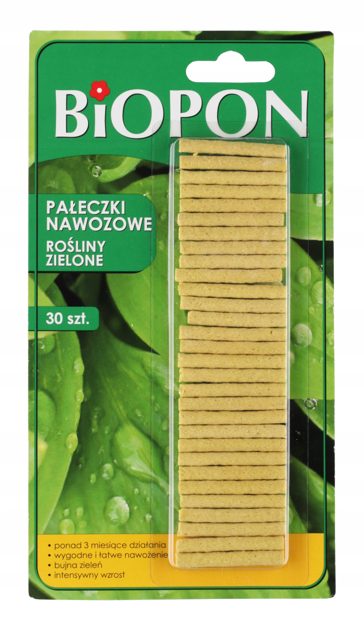 

Biopon pałeczki do roślin zielonych 30 szt