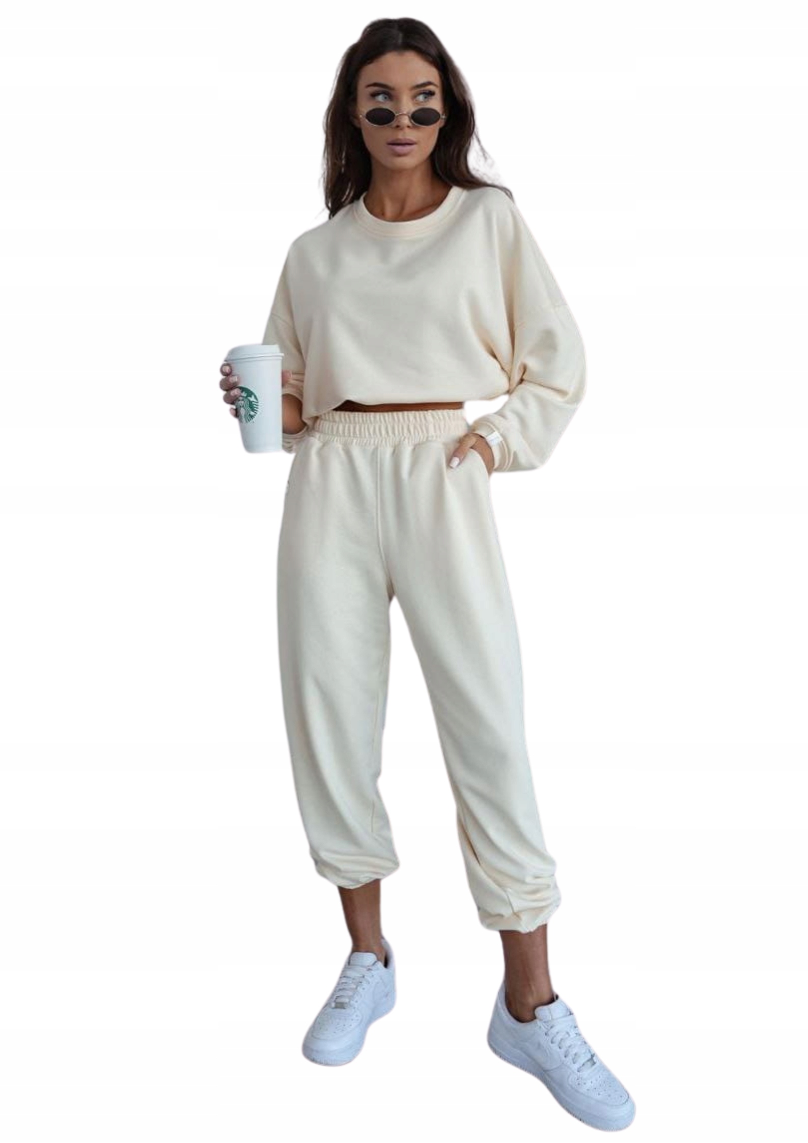 Teplákovka dámský Me Gusta béžový melír