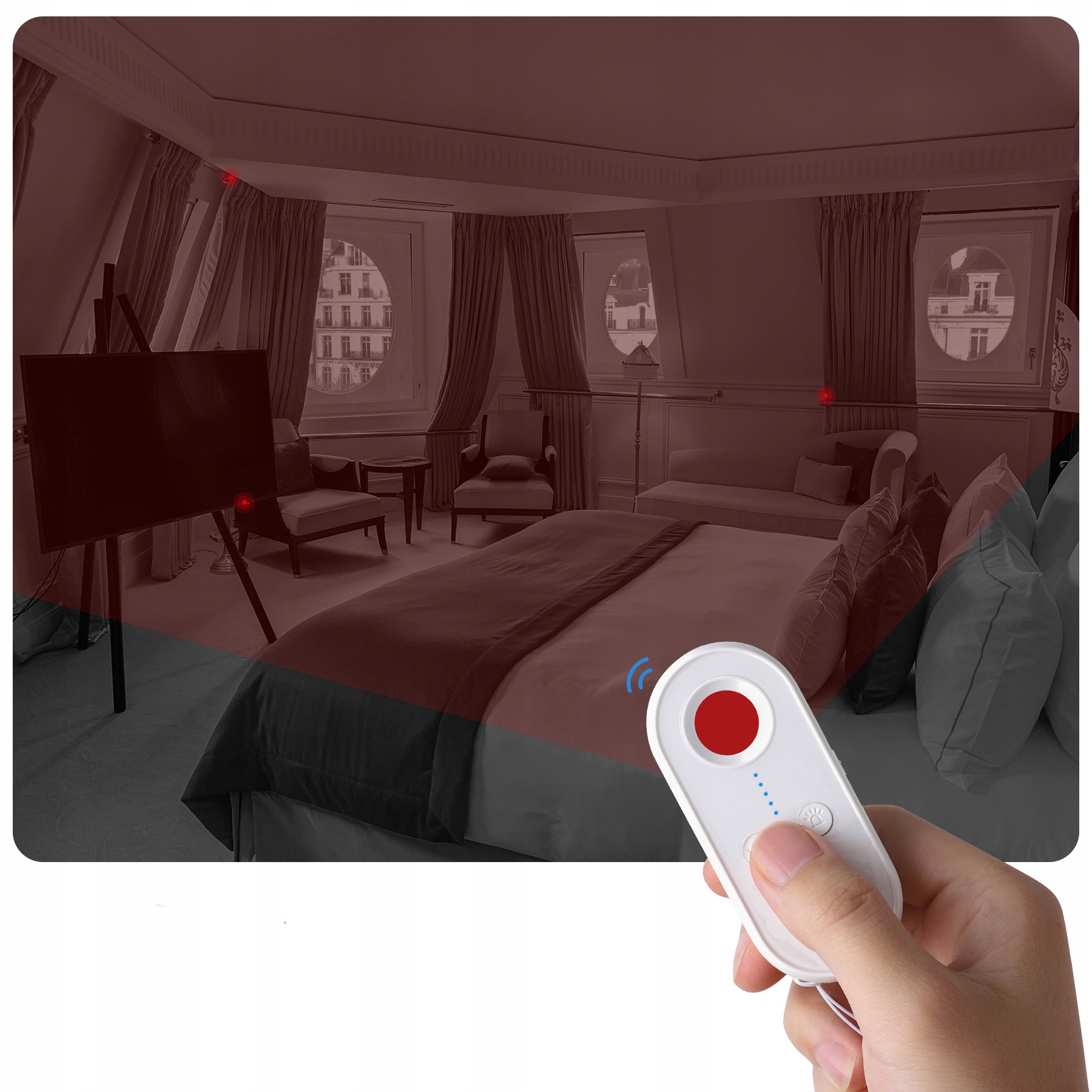 OSOBISTY DETEKTOR LOKALIZATOR PODSŁUCHÓW KAMER UŻĄDZEŃ SZPIEGOWSKICH WI-FI EAN (GTIN) 5904280189989