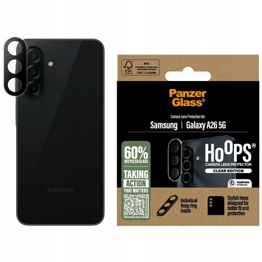 Ochronne szkło hartowane PanzerGlass Hoops do Samsung Galaxy A26 5G