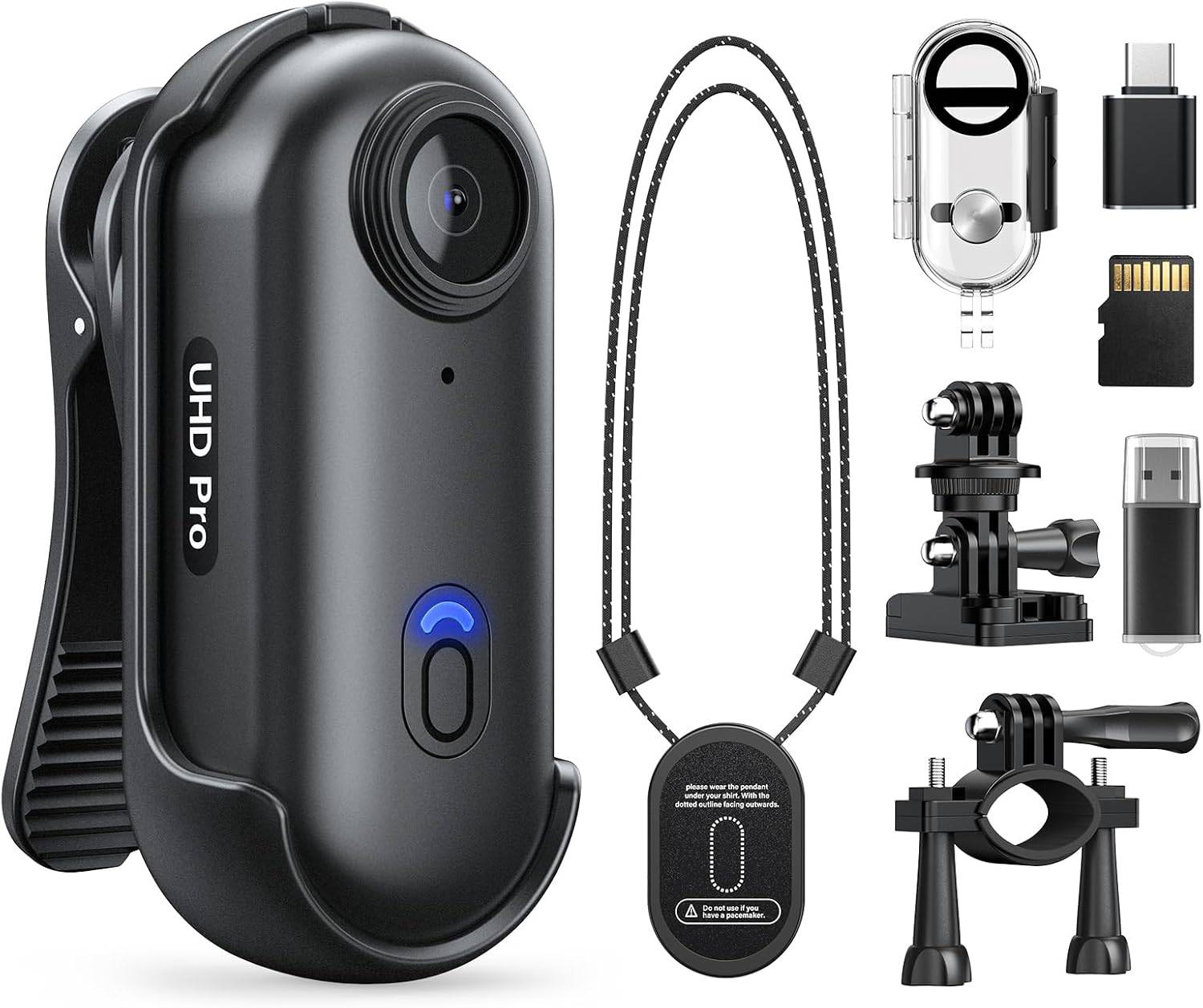 mini Kamera Sportowa 128G 1080p Wodoodporna Wifi magnetyczny uchwyt