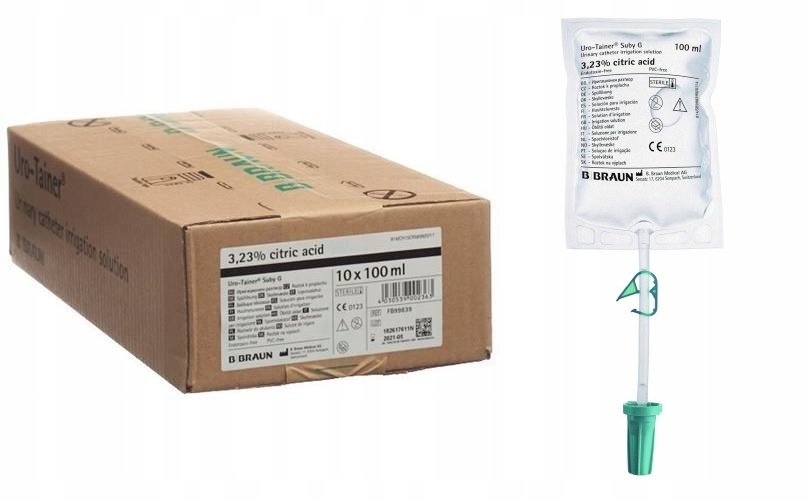 

Uro-Tainer Suby G 3% płukanie cewnika 10 sztuk