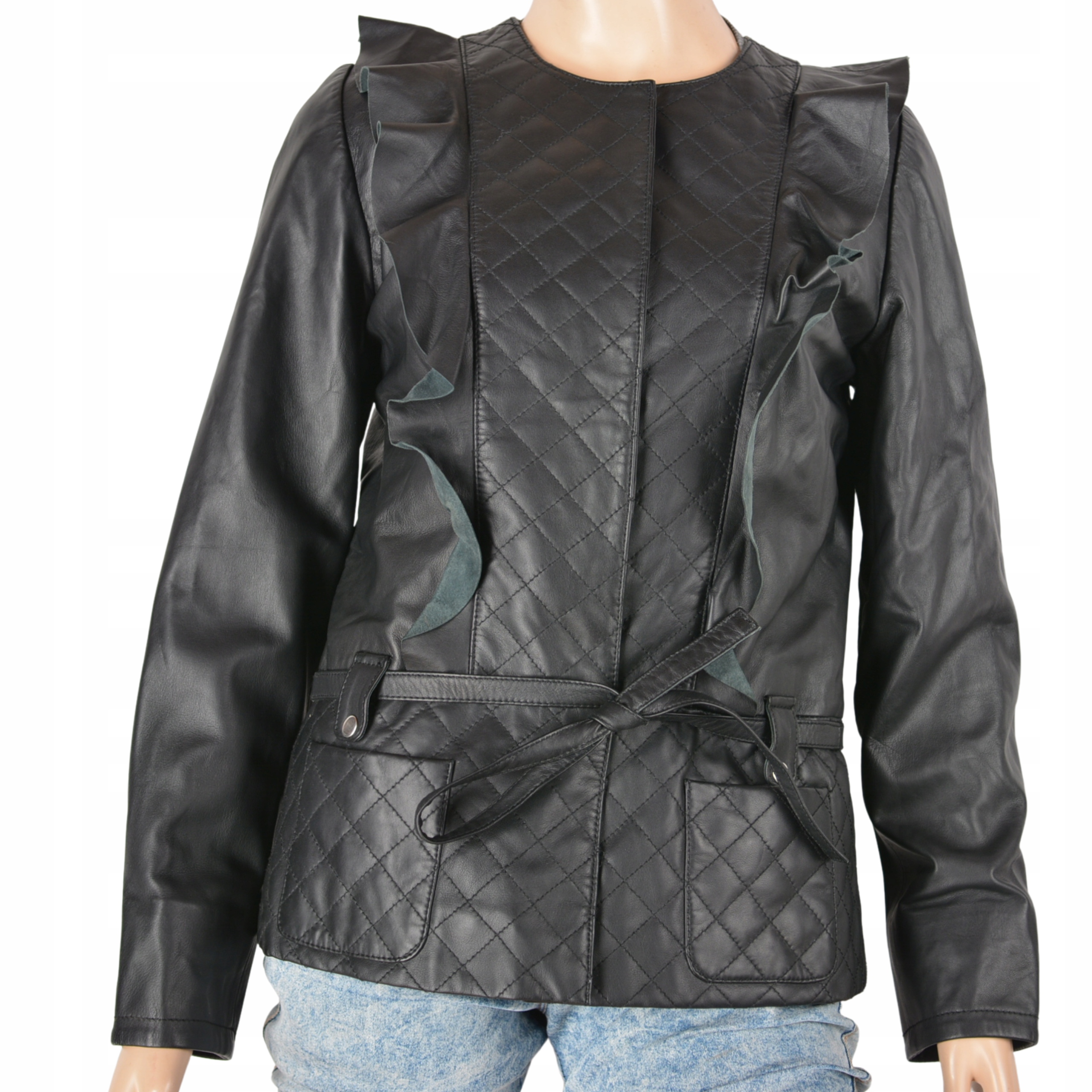 Dámská kožená bunda Stella Nova, přírodní a zajímavá kůže, velikost 38 M