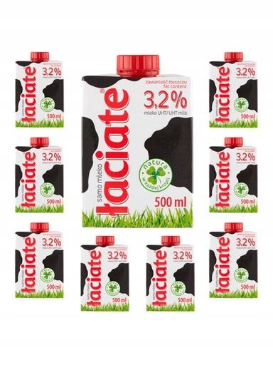 Levně 3x Latinské mléko Uht 3,2 % 8x500 ml