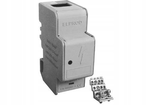 Simet Modulární Jednopólový Rozdílový Blok Šedý 160A EBR160 1x70mm2