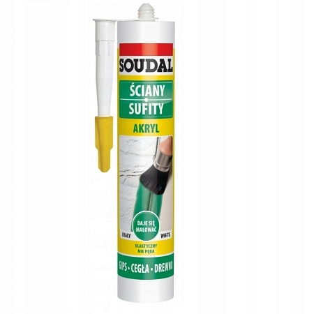 

Soudal Akryl Uniwersalny Biały Ściany Sufity 280ML