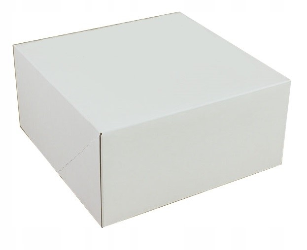 

Pudełko na wyroby cukiernicze białe 18x18x9 50szt