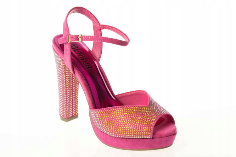 Dámské boty 39 Sandálky Menbur 24791 Fuchsia Rozměr 39