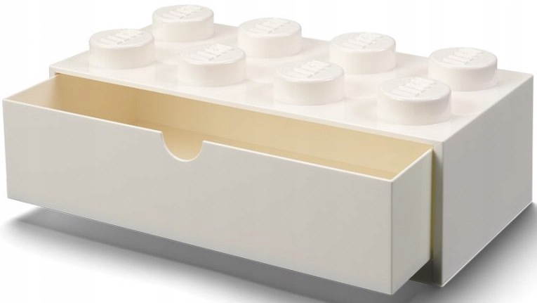 Pojemnik LEGO Szuflada na biurko Biała