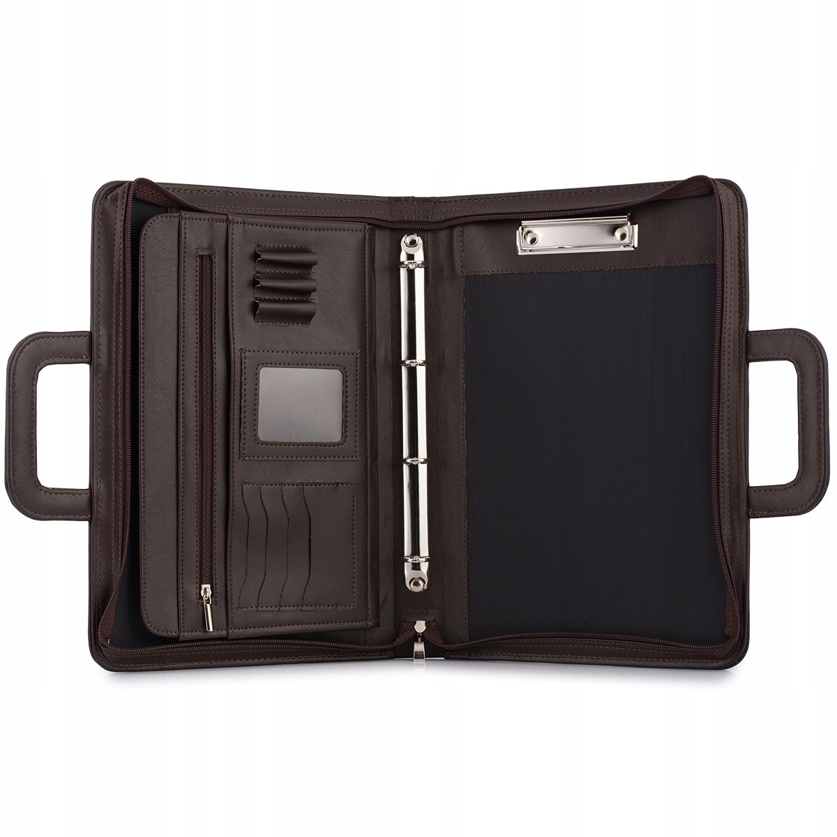 Biwuar neseser aktówka teczka organizer do pracy segregator duża Beltimore Model I67brown