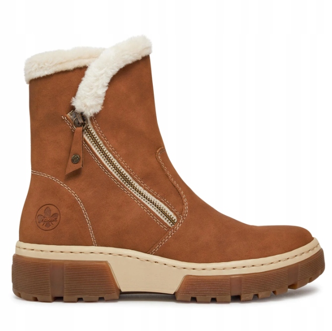 Rieker Dámské Kotníkové Boty Hnědé Zateplené 37 6CC