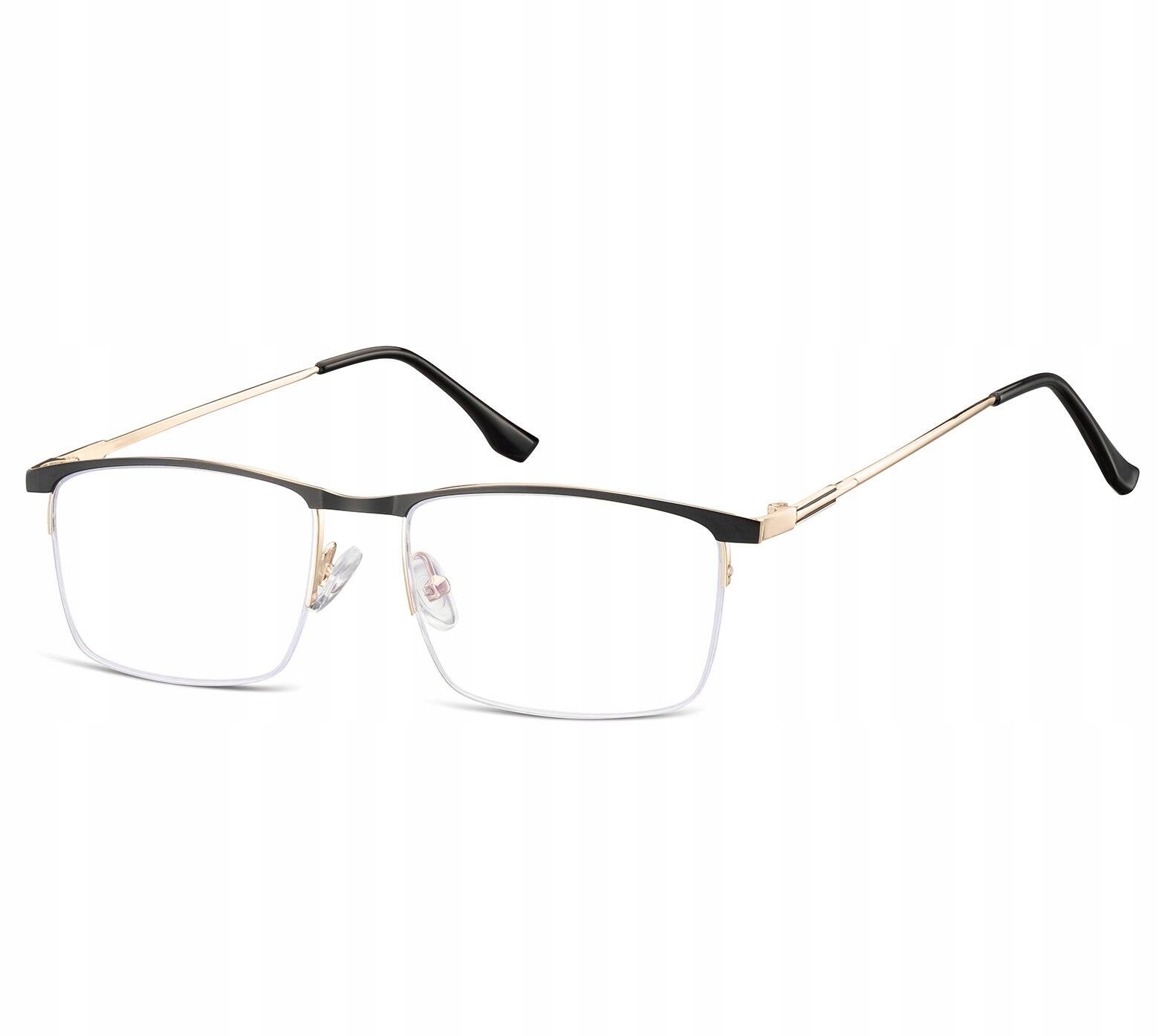 Obdélníkové Bez Dioptrií korekční brýle s žilkováním