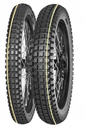 Mitas Pneumatika 110/90-19 Enduro Hybrid 62P Tl/tt M+s (žltý Pás) Zadná Časť