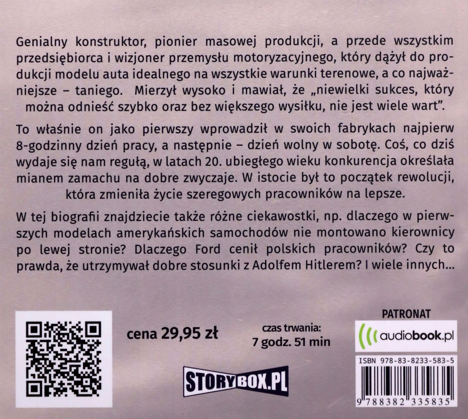 HENRY FORD. PROROK PRZEMYSŁU - PIOTR NAPIERAŁA, MA Stan opakowania oryginalne