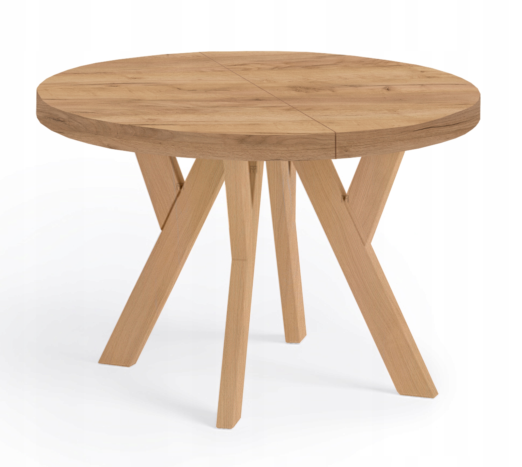 OKRĄGŁY STÓŁ 100/200 rozkładany LOFT PERO Materiał drewno