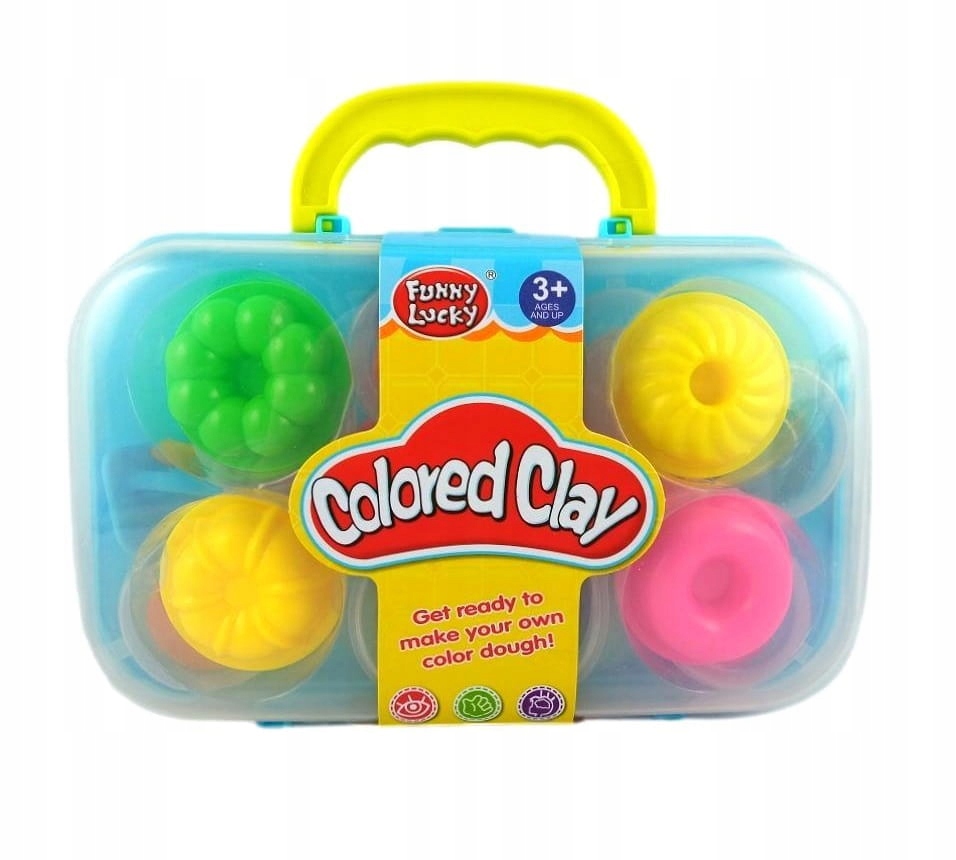 MASA PLASTYCZNA PLAY W WALIZCE FOREMKI KOLORY Marka inna