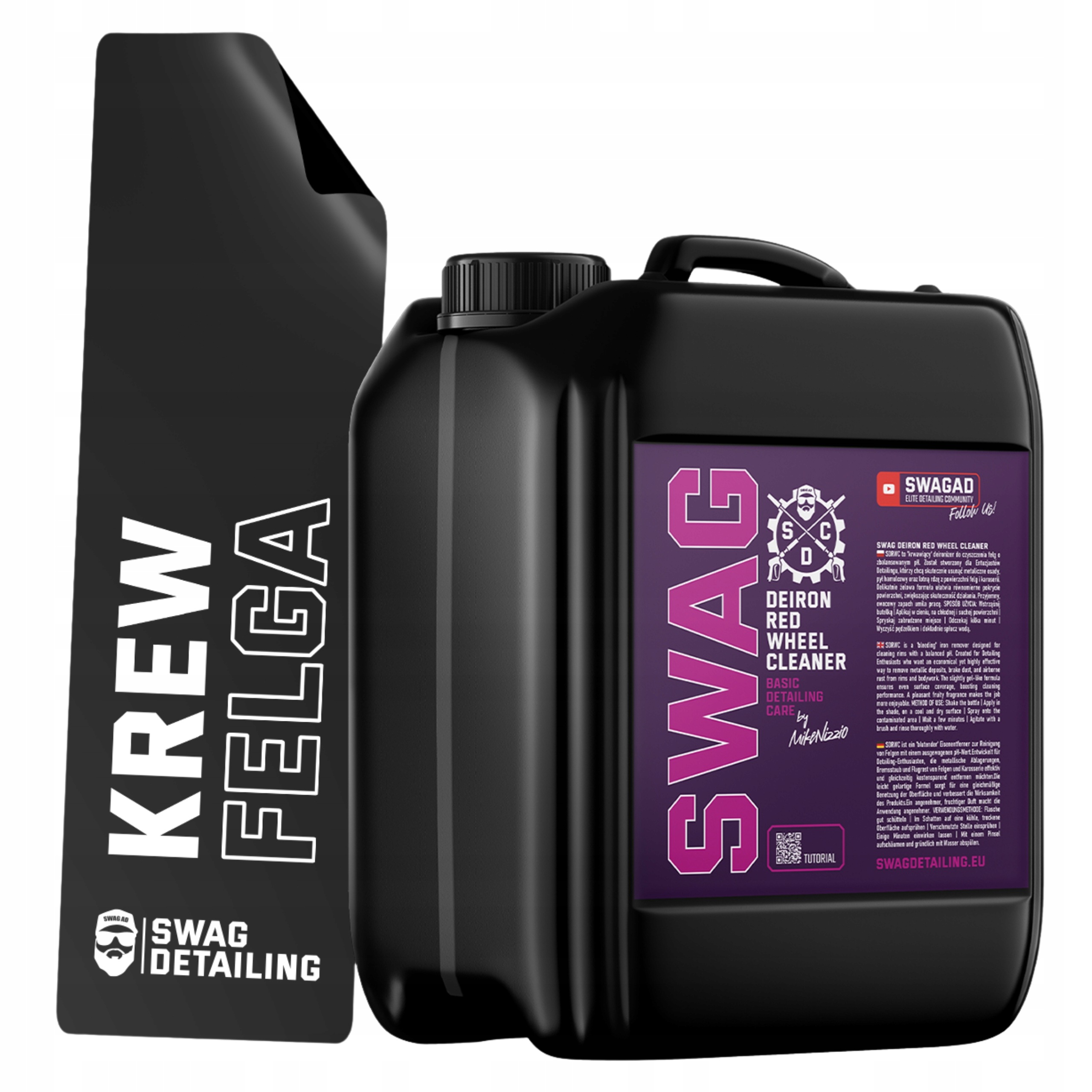 Płyn Do Czyszczenia Mycia Felg Swag Deiron Bloody Wheel 5L Krwawiący Płyn