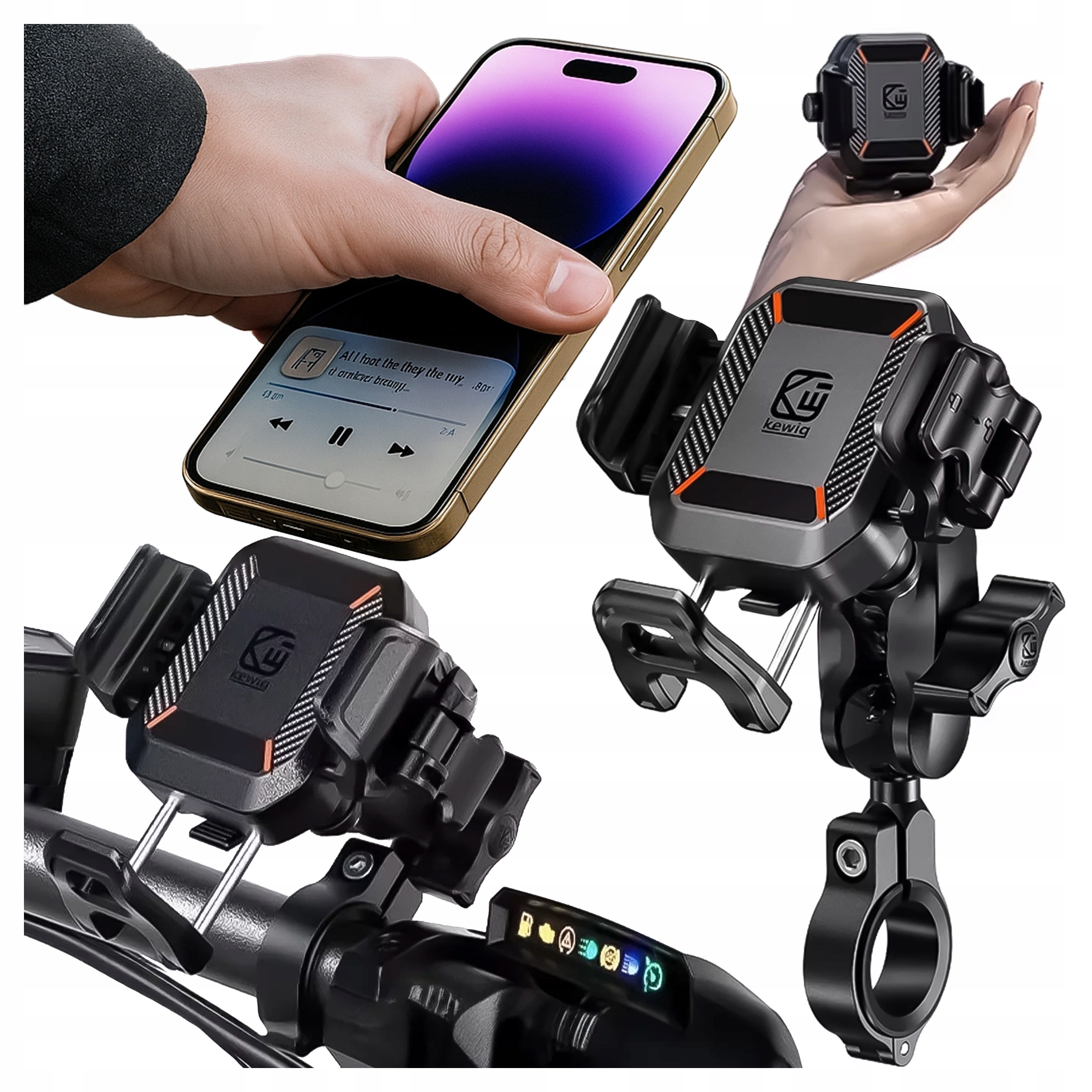 Antivibrační Držák Na Telefon Na Motorku, Kolo Na Řidítka