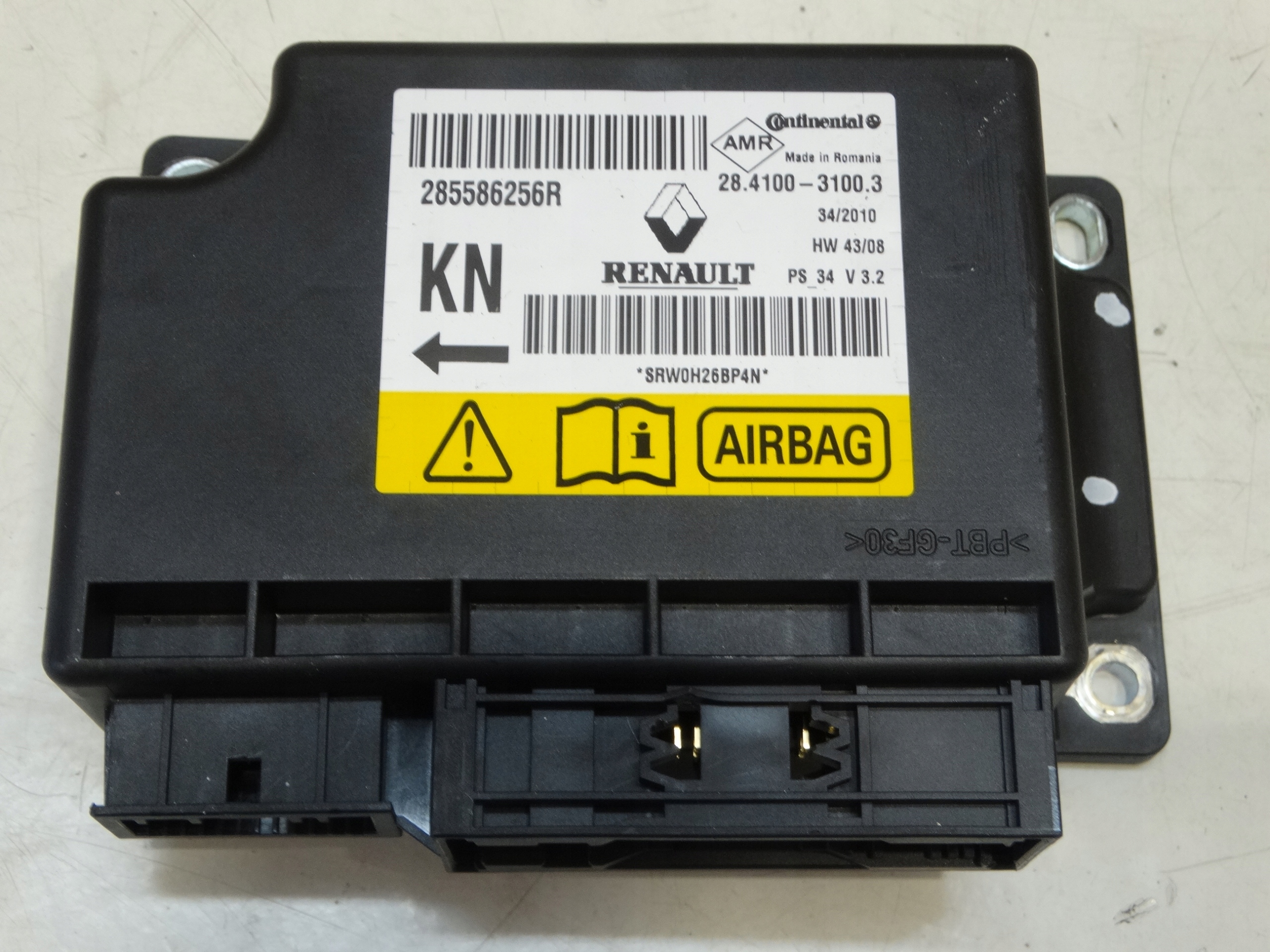 modulo SENSOR airbag airbag RENAULT SCENIC III 09-13R. 285586256R