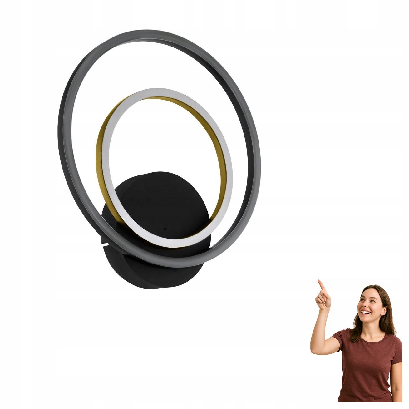 Led nástenné svietidlo 12W/4x2,1W Lanacera 390088 Eglo
