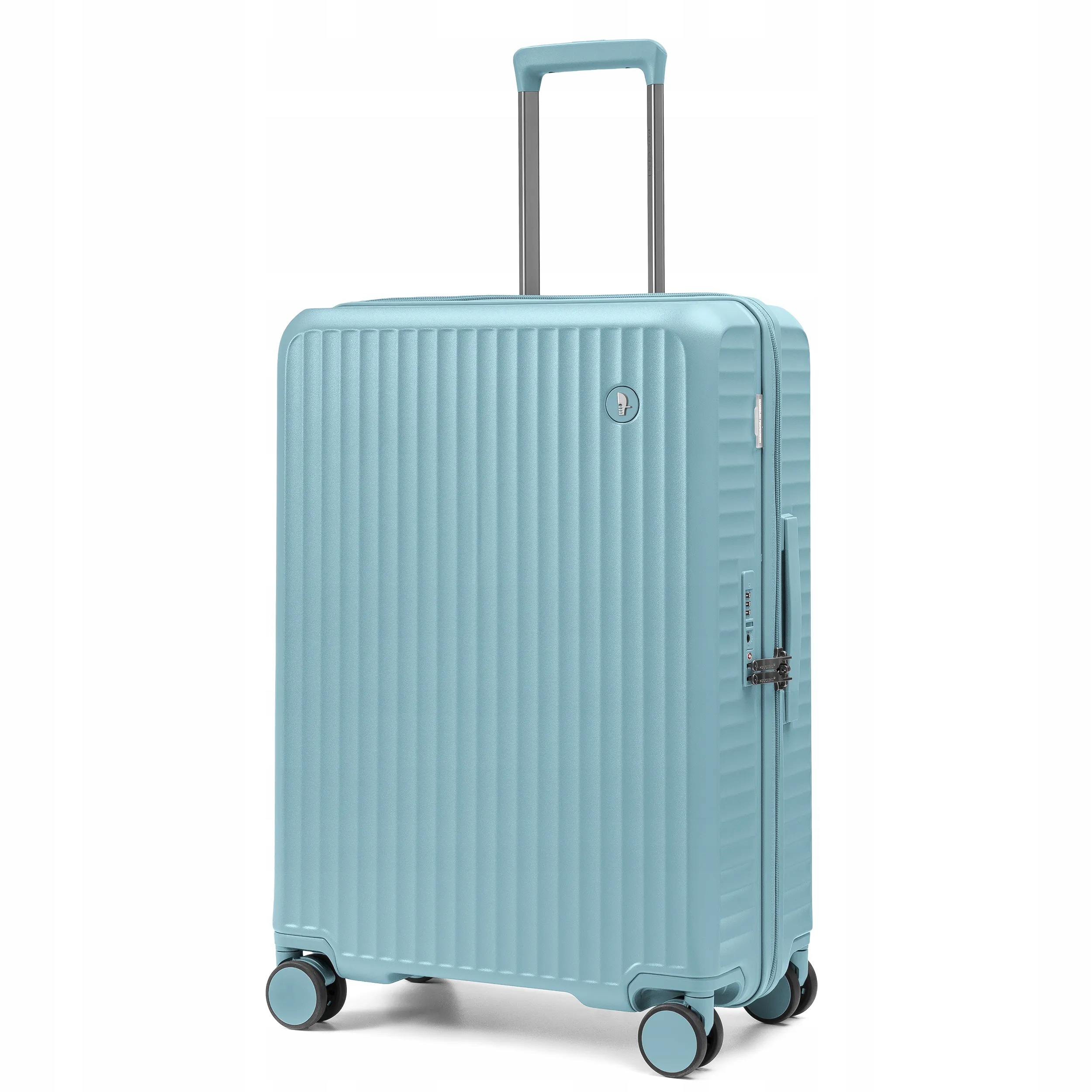 Cestovní kufr Střední Polykarbonát na čtyřech kolech Modrý PC036B-7B