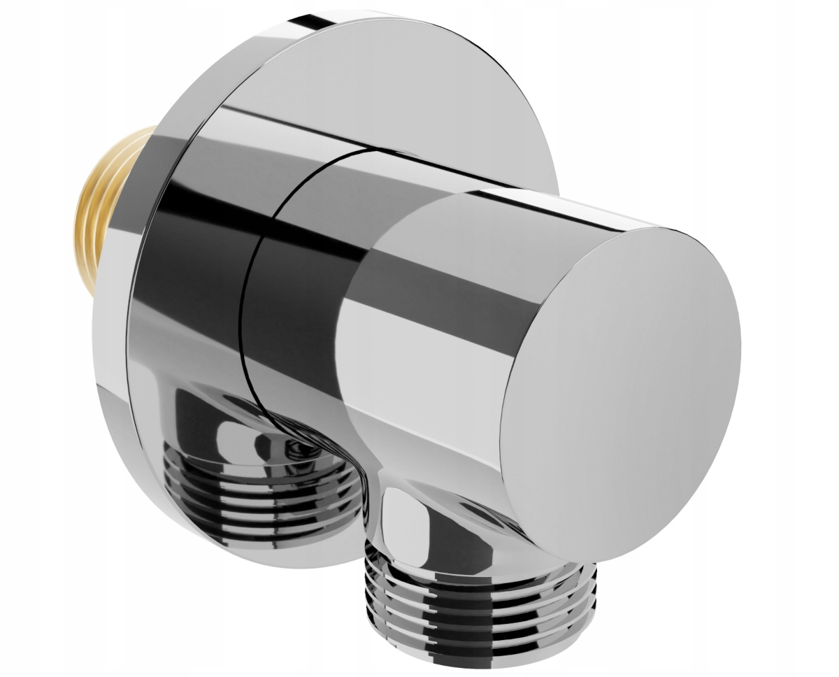 MEXEN KAI PRZYŁĄCZE KĄTOWE OKRĄGŁE MOSIĄDZ CHROM Linia Kai