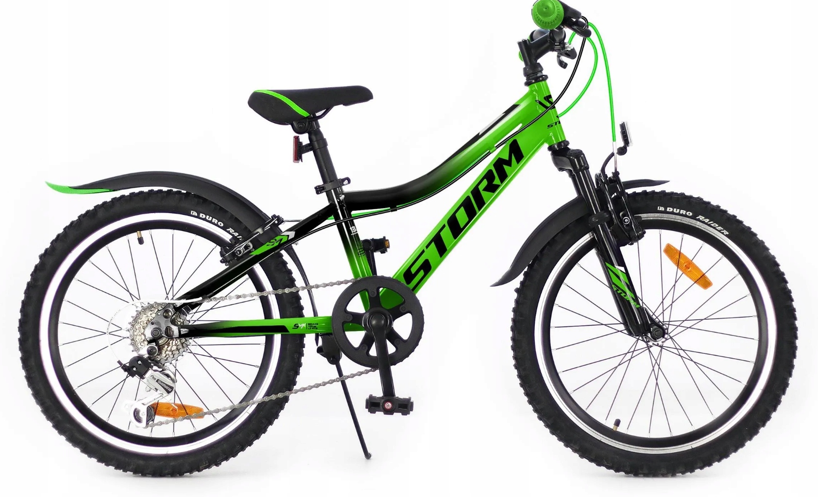 Rower 20 Storm Mtb Racer Al. V-br 10,5" zielono-czarny