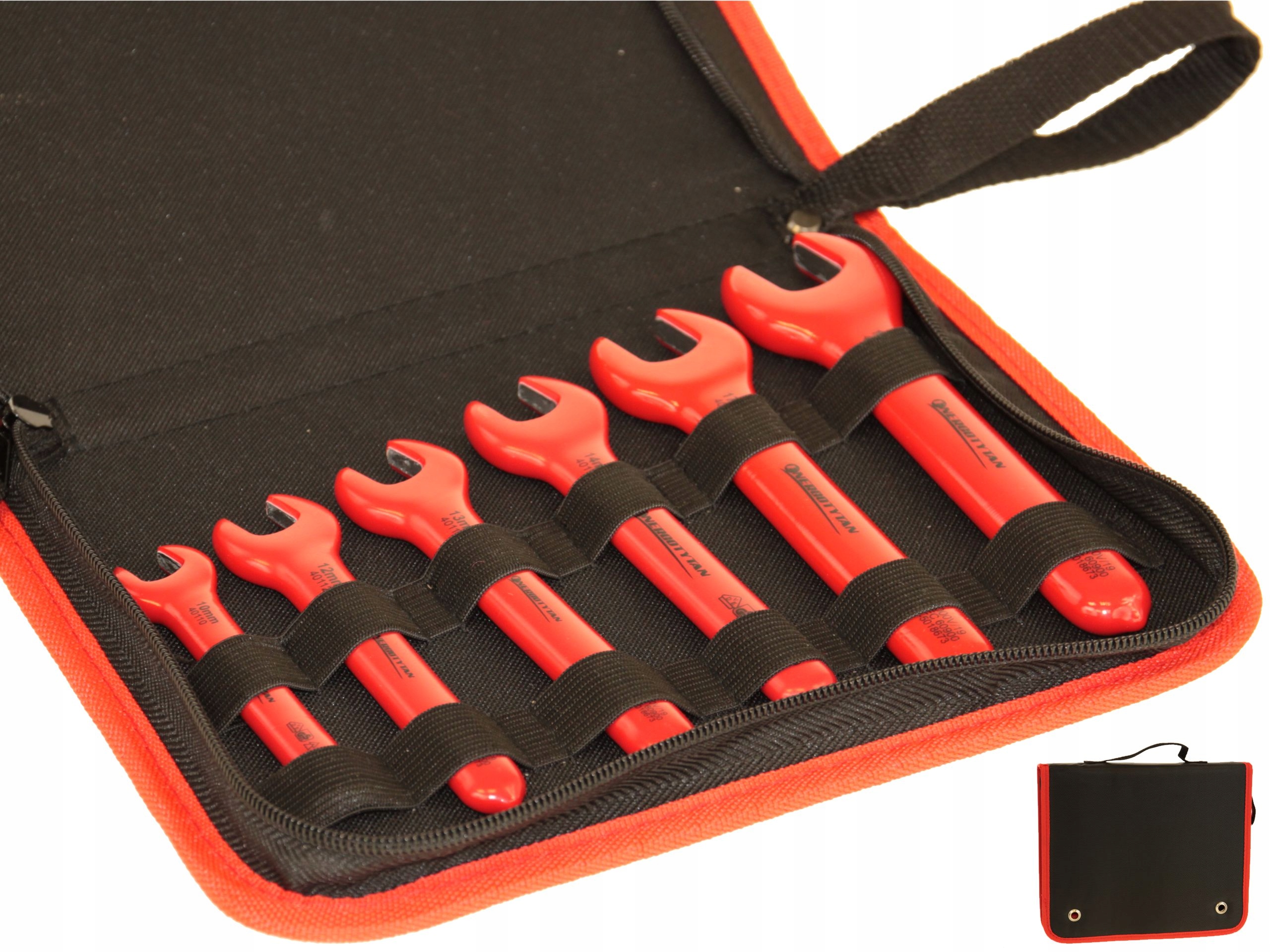 Sada Izolovaných Plochých Klíčů 1000V 10-12-13-14-17-19 Energotytan