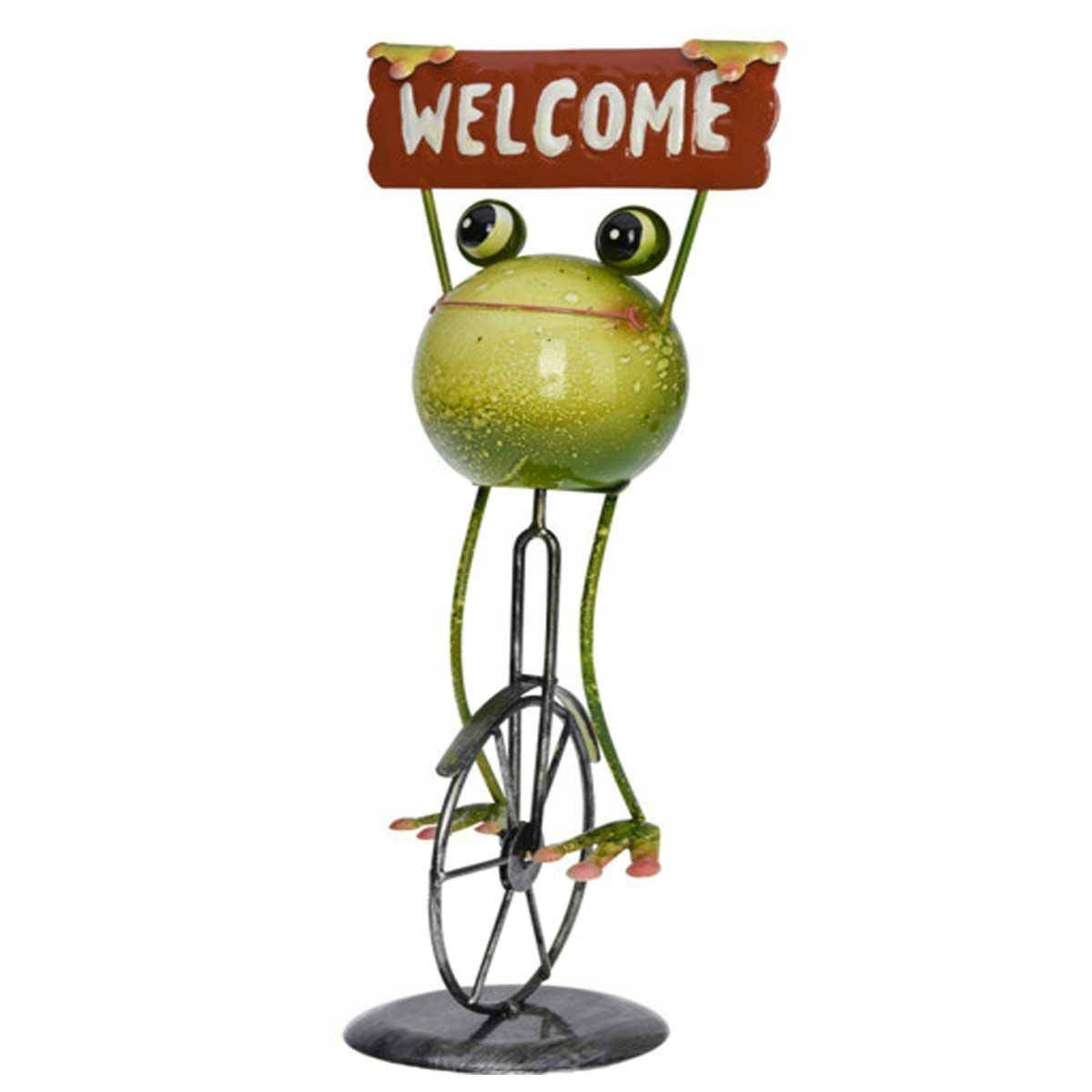 

Dekoracyjna Figurka ogrodowa Żaba Żabka Welcome