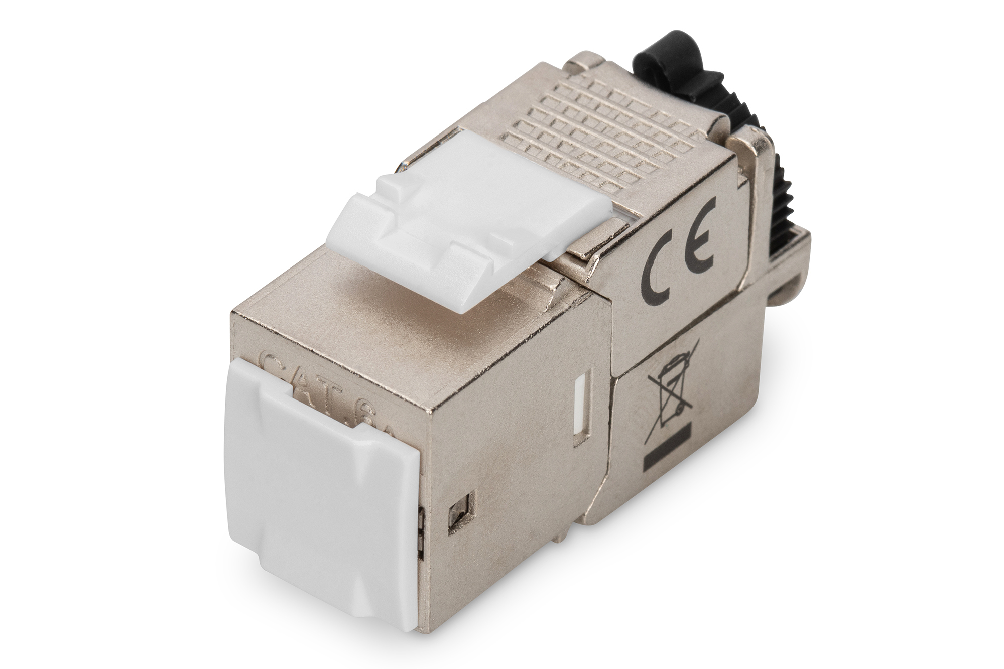 

Gniazdo keystone RJ45 kat 6A ekranowane z klapką